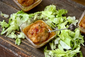 Chicken and Andouille Cocktail Meatballs