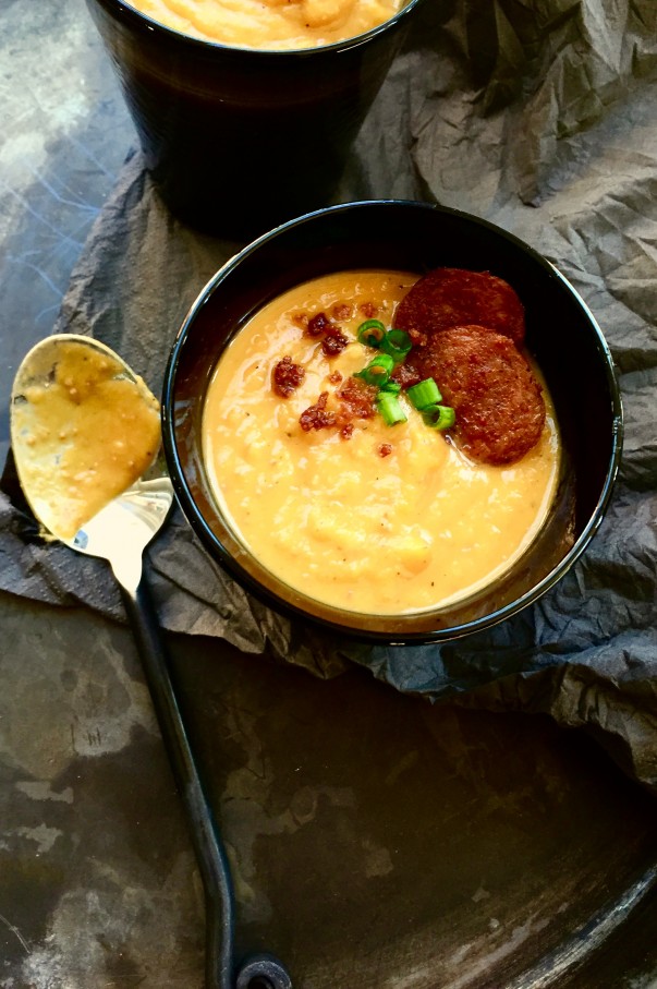 Sweet Potato and Andouille Soup